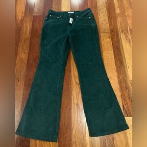 Motel NWT Corduroy Pants Size Medium Bootleg Flare Christmas Party Boho
